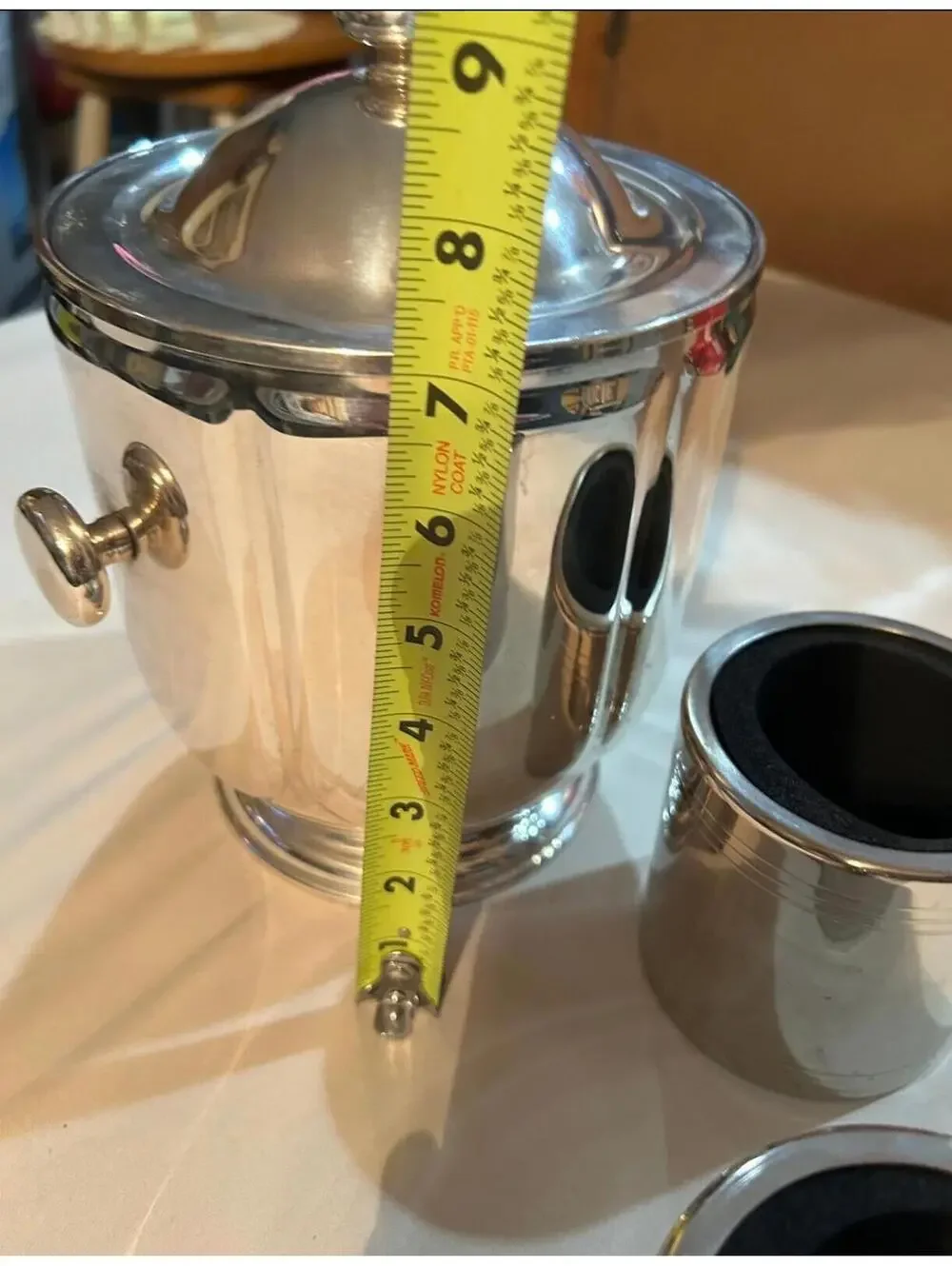 Vintage FB ROGERS Silver Plate /Ice Bucket And 2 Cousy￼Holders